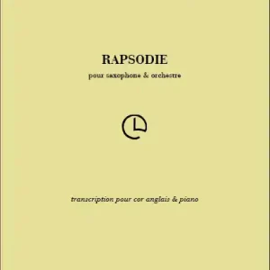 Knallerangebot Rapsodie pour saxophone et orchestre