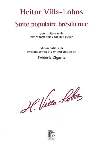 Abverkauf Suite populaire bresilienne pour guitare