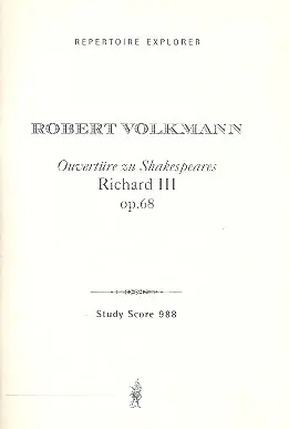 Mega-Angebot Overtüre zu Shakespears Richard III op.68 für Orchester