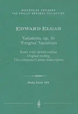 Enigma-Variations op.36 for orchestra (with original ending/revised ending/ Knallerangebot
