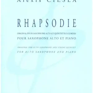 Bestseller Rhapsodie pour saxophone alto et piano