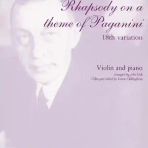 Billig Rhapsodie über ein Thema von Paganini für Violine und Klavier