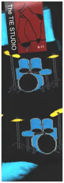 Expressversand Blue & Yellow Drumkit Socks