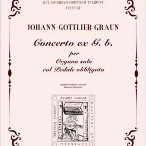 Sale Concerto ex G. b. per organo solo col pedale obbligato