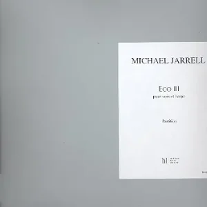 Zertifiziert Eco Nr.3 für Gesang und Harfe Partitur