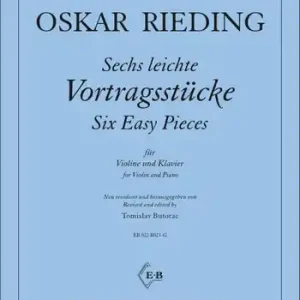6 leichte Vortragsstücke (1. Lage) für Violine und Klavier Sichere Zahlung