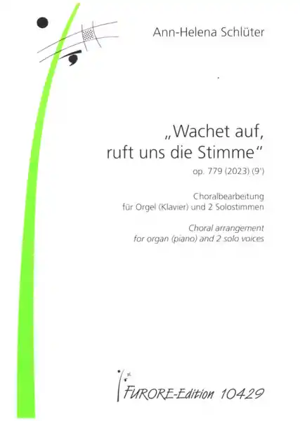 Schneller Versand Wachet auf, uns ruft die Stimme op.779 für Orgel (Klavier) und 2 Solostimmen