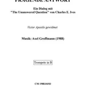 Kostenloser Rückversand Fragende Antwort (1988) für Trompete in B oder C und Orgel