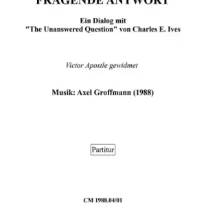 Sichere Zahlung Fragende Antwort (1988) für Trompete in B oder C und Orgel