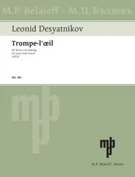 Trompe-lil für Klavier vierhändig Neuheit