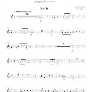 Missa in F "Orgelsolomesse" für Soli, gem Chor, Streicher und Orgel, 2 Oboen (ad lib.) und 2 Hörner Geprüft