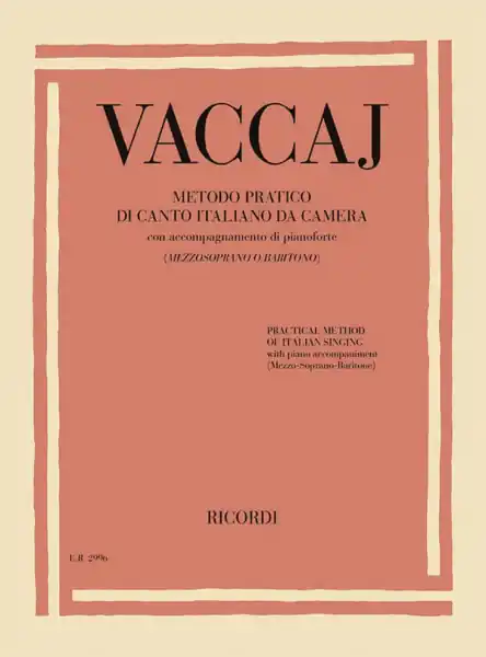 Schneller Versand Metodo pratico di canto italiano da camera per mezzosoprano o baritono e pianoforte