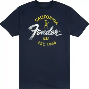 Fender T-Shirt Baja Blue 2XL Direkt Vom Hersteller