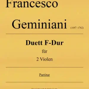 Duett F-Dur für 2 Violen Online Kaufen