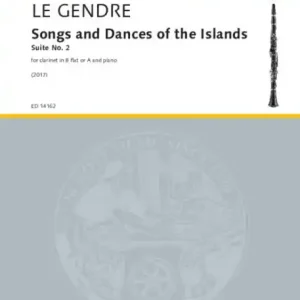 Zertifiziert Songs and Dances of the Islands (Suite No. 2, 2017) for clarinet in bb or A and piano