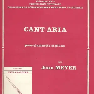 Cant-Aria pour clarinette et piano Begrenztes Angebot