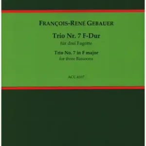 Abverkauf Trio F-Dur Nr.7 für 3 Fagotte