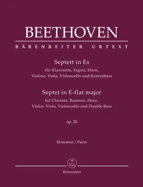 Septett in Es op.20 für Klarinette, Fagott, Horn, Violine, Viola, Violoncello und Kontrabass Bestseller