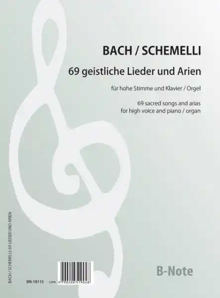 Ausverkauf 69 geistliche Lieder und Arien für hohe Stimme und Klavier/Orgel