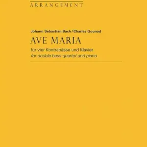 Ave Maria für 4 Kontrabässe und Klavier Garantierte Lieferung
