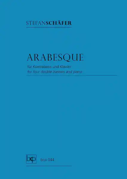 Arabesque für Kontrabass und Klavier Begrenztes Angebot