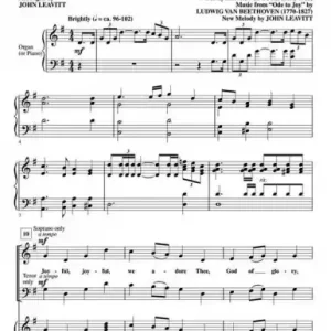 Joyful, joyful we adore Thee for mixed chorus and piano (organ) Direktkauf