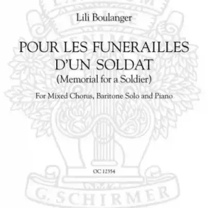 Pour les funerailles d'un soldat for baritone, mixed chorus and piano Letzte Chance