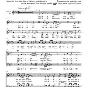 Halleluja für gem Chor und Klavier Kracherpreis