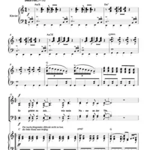 Kostenloser Versand Er gehört zu mir für gem Chor und Klavier