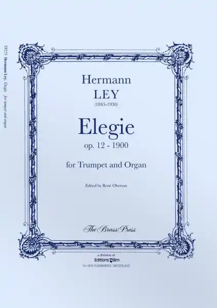 Markenprodukt Elegie op.12 - 1900 for trumpet and organ