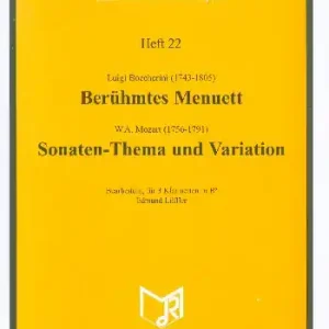 Bestpreis Berühmtes Menuett (Boccherini) und Sonaten-Thema und Variation (Mozart)