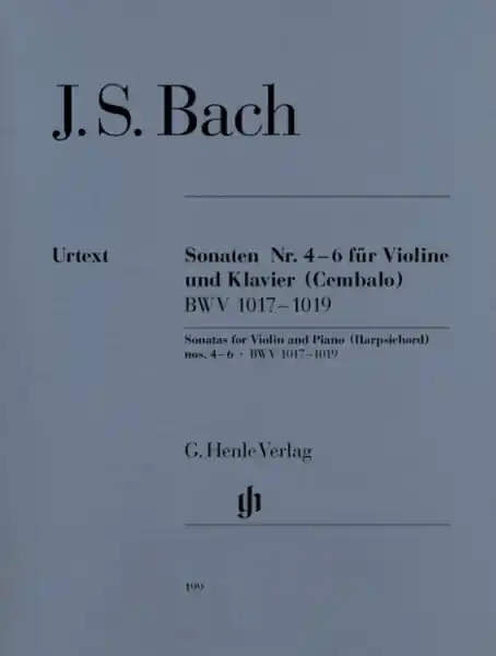 Sonaten Nr.4-6 BWV1017-1019 für Violine und Klavier Preisreduziert