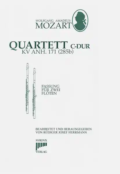 Quartett C-Dur KVAnh.171 (285b) für 2 Flöten (fakultativ für 3 Flöten) Sale