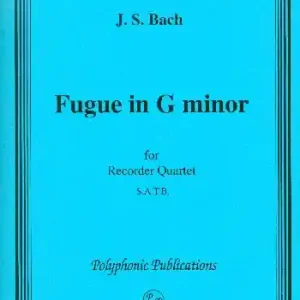 Kracherpreis Fuge g-Moll für 4 Blockflöten (SATB)