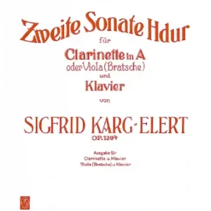 Echt Sonate H-Dur Nr.2 für Viola (Klarinette in A) und Klavier