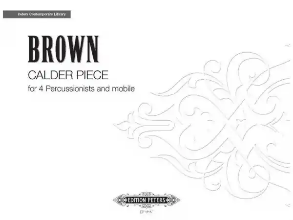Calder Piece for 4 percussionists and mobile Begrenztes Angebot