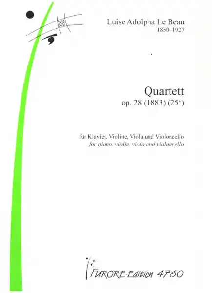 Quartett op.28 (1883) für Klavier, Violine, Viola und Violoncello Sonderangebot