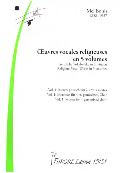 Oeuvres vocales religieuses en 5 volumes vol.1 für gem Chor und Orgel Preiswert