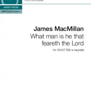 Sale What man is he that feareth the Lord for mixed choir (SSAATTBB) a cappella