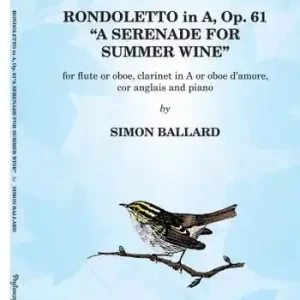 Kracherpreis Rondoletto in A op. 61 (1998) for flute or oboe, clarinet in A(oboe d'amore), cor anglais and piano