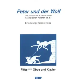 Begrenztes Angebot Peter und der Wolf op,67 für Flöte oder Oboe und Klavier