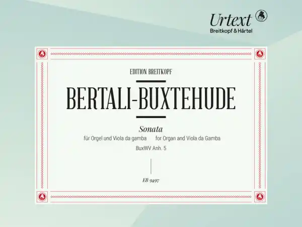Sonata BuxWV Anh.5 für Orgel und Viola da gamba Schneller Versand