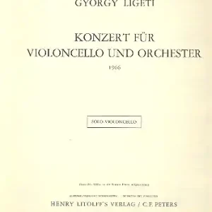 Konzert für Violoncello und Orchester Highlight