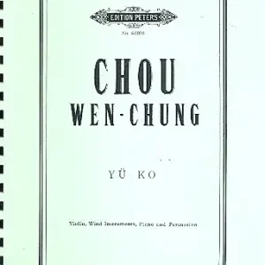 Neu Yü Ko for violin, wind instruments, piano and percussion