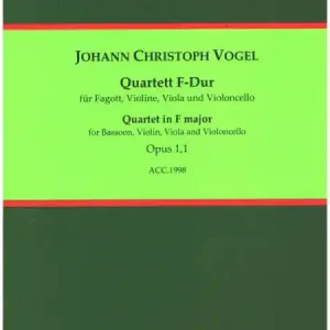 Top-Seller Quartett F-Dur op.1,1 für Fagott, Violine, Viola und Violoncello