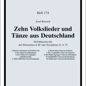 Angebot Zehn Volkslieder und Tänze aus Deutschland