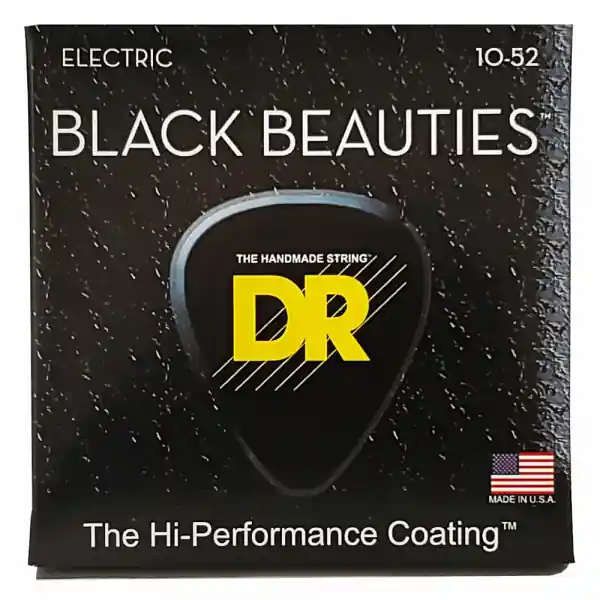 DR Strings BKE-10/52 Medium to Heavy Black Beauties Top-Seller