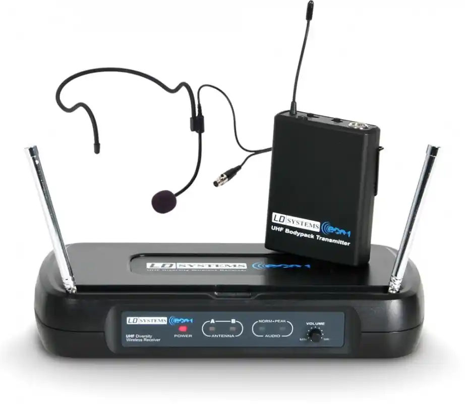 LD Systems ECO 2 BPH B6 II Funkmikrofon System mit Belt Pack und Headset Neue Kollektion