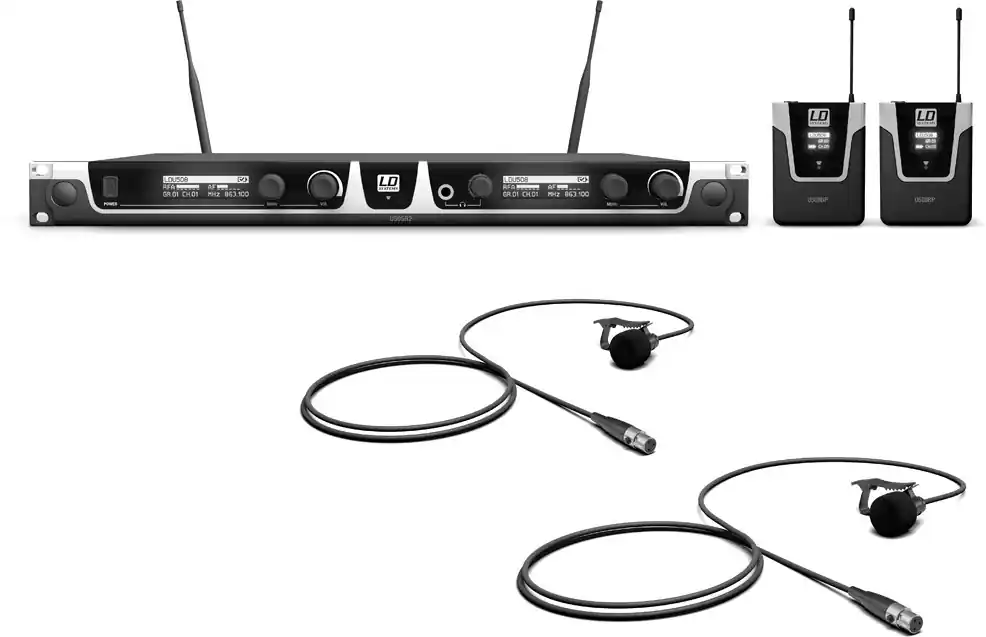 Bestseller LD Systems U508 BPL 2 Funkmikrofon System mit 2 x Bodypack und 2 x Lavalie