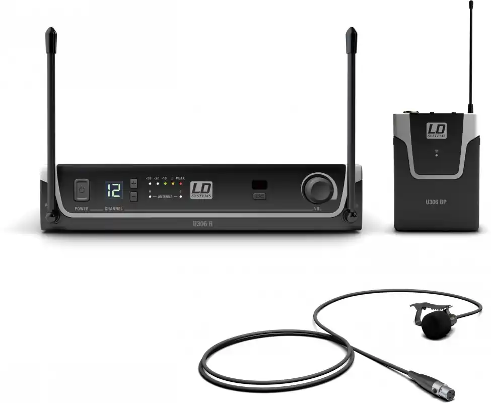 Letzte Chance LD Systems U306 BPL Funksystem mit Bodypack und Lavalier Mikrofon